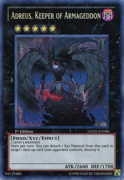 Adreus, Keeper of Armageddon [GENF-EN086] Secret Rare | Total Play