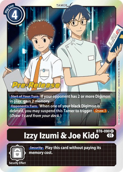 Izzy Izumi & Joe Kido [BT6-090] [Double Diamond Pre-Release Cards] | Total Play