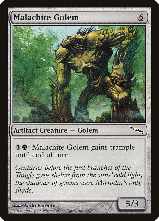 Malachite Golem [Mirrodin] | Total Play