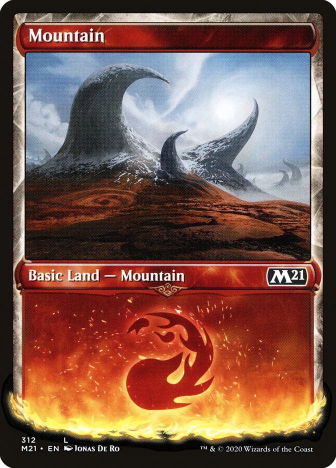 Mountain (312) (Showcase) [Core Set 2021] | Total Play