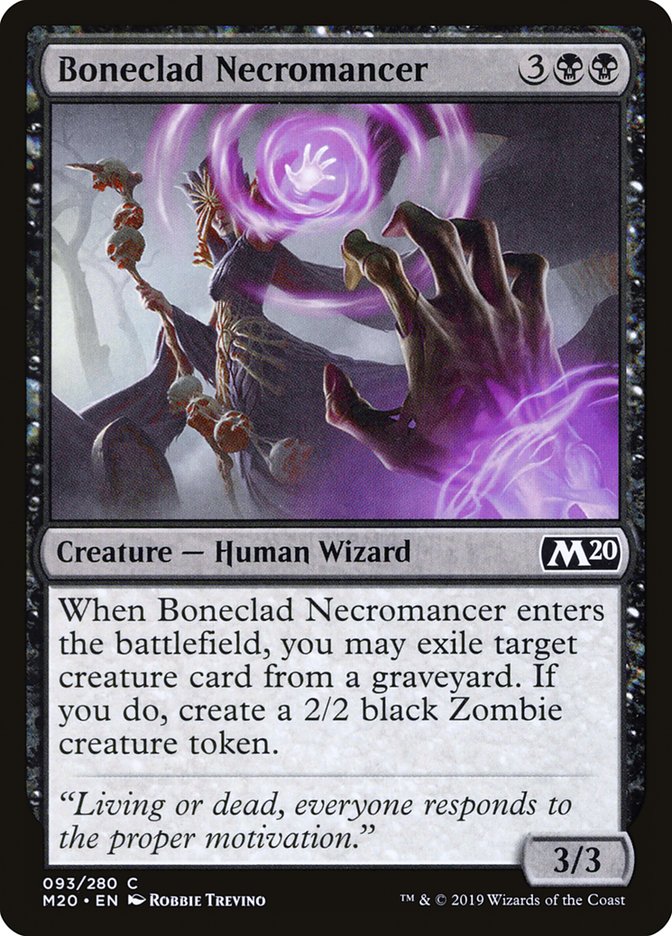 Boneclad Necromancer [Core Set 2020] | Total Play