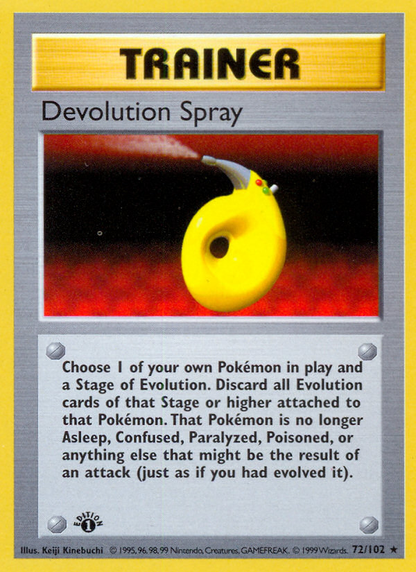 Devolution Spray (72/102) (Shadowless) [Base Set 1st Edition] | Total Play