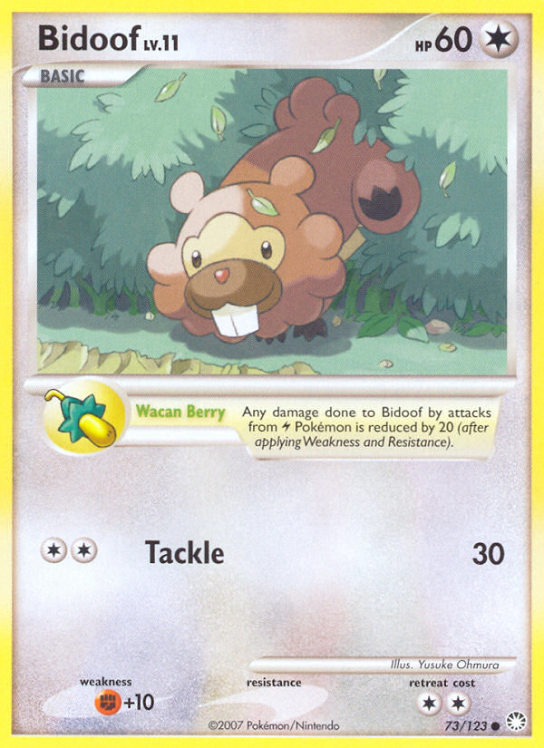 Bidoof (73/123) [Diamond & Pearl: Mysterious Treasures] | Total Play