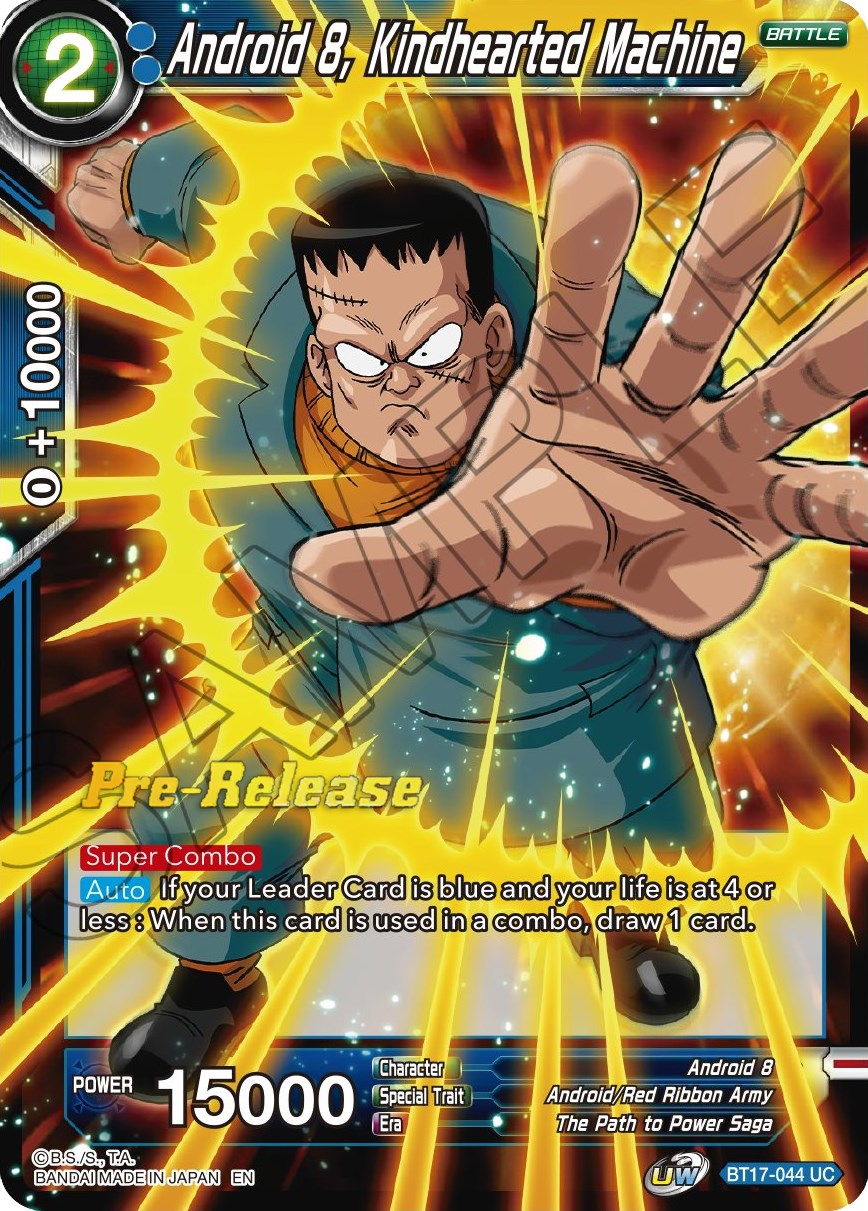 Android 8, Kindhearted Machine (BT17-044) [Ultimate Squad Prerelease Promos] | Total Play