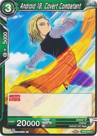 Android 18, Covert Combatant (BT9-042) [Universal Onslaught] | Total Play