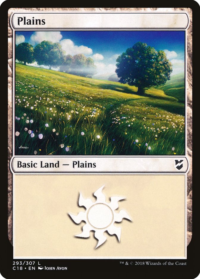 Plains (293) [Commander 2018] | Total Play