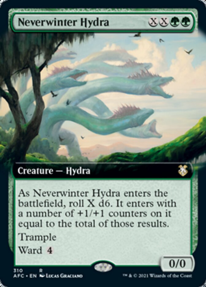 Neverwinter Hydra (Extended Art) [Dungeons & Dragons: Adventures in the Forgotten Realms Commander] | Total Play