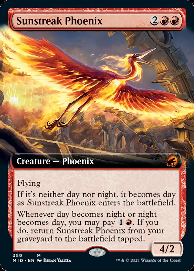 Sunstreak Phoenix (Extended Art) [Innistrad: Midnight Hunt] | Total Play