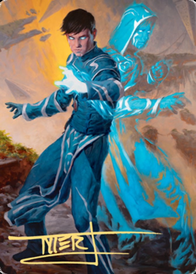 Jace, Mirror Mage 1 Art Card (Gold-Stamped Signature) [Zendikar Rising Art Series] | Total Play