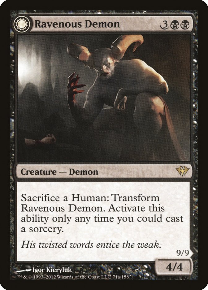 Ravenous Demon // Archdemon of Greed [Dark Ascension] | Total Play