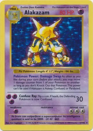 Alakazam (1/102) [Base Set Shadowless Unlimited] | Total Play