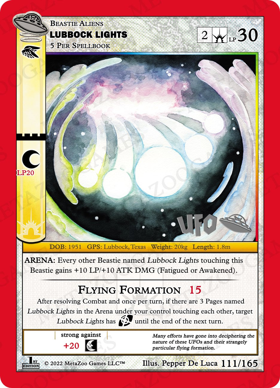 Lubbock Lights [Cryptid Nation: UFO First Edition Spoiler Pack] | Total Play