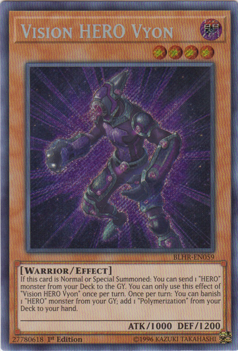 Vision Hero Vyon [BLHR-EN059] Secret Rare | Total Play