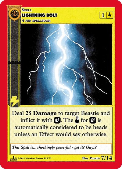 Lightning Bolt [Cryptid Nation: First Edition Gaasyendietha Deck] | Total Play
