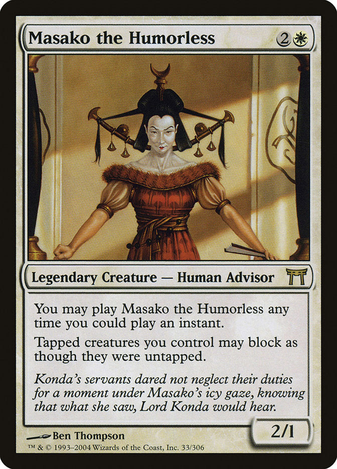 Masako the Humorless [Champions of Kamigawa] | Total Play