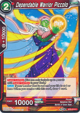 Dependable Warrior Piccolo (BT8-013) [Malicious Machinations] | Total Play