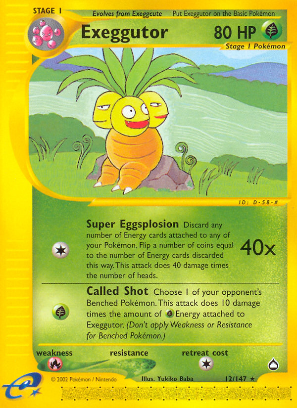 Exeggutor (12/147) [Aquapolis] | Total Play