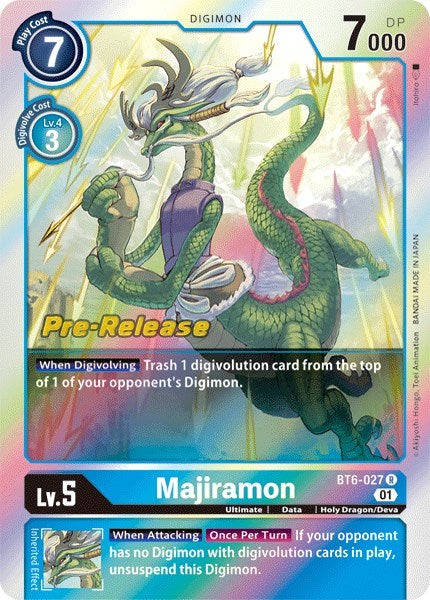 Majiramon [BT6-027] [Double Diamond Pre-Release Cards] | Total Play