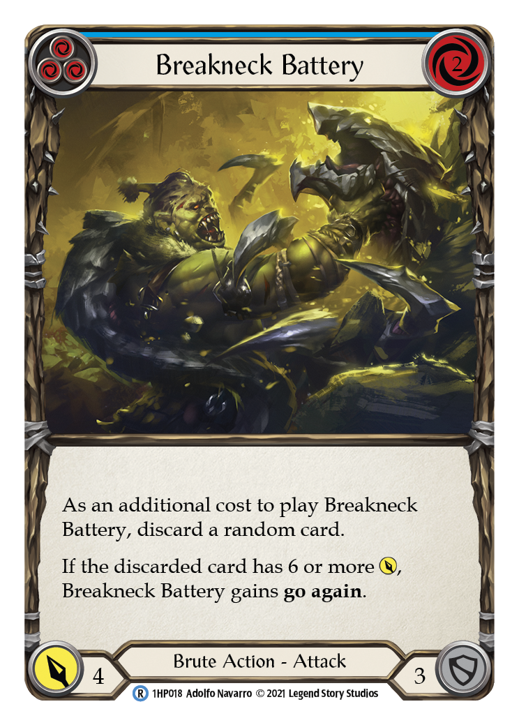 Breakneck Battery (Blue) [1HP018] (History Pack 1) | Total Play