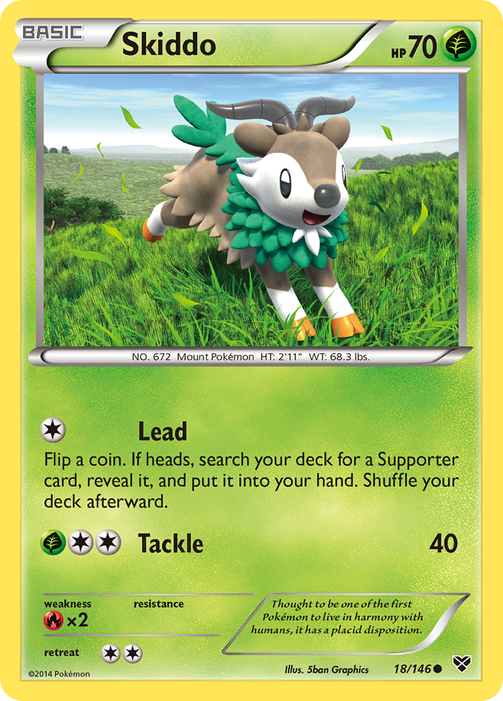 Skiddo (18/146) [XY: Base Set] | Total Play