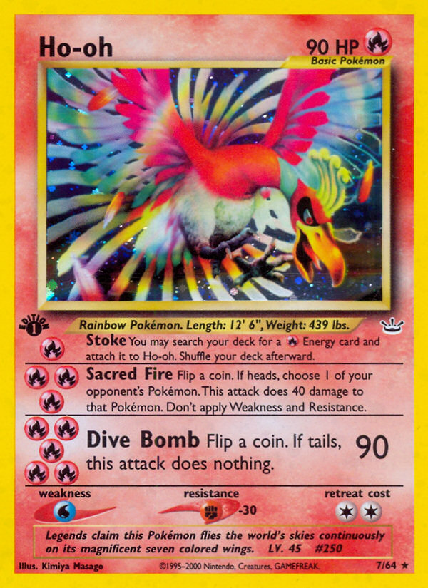 Ho-oh (7/64) [Neo Revelation 1st Edition] | Total Play