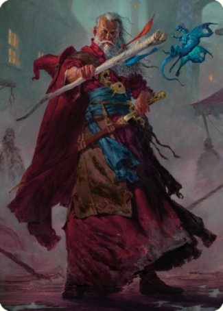 Elminster Art Card (64) [Commander Legends: Battle for Baldur's Gate Art Series] | Total Play