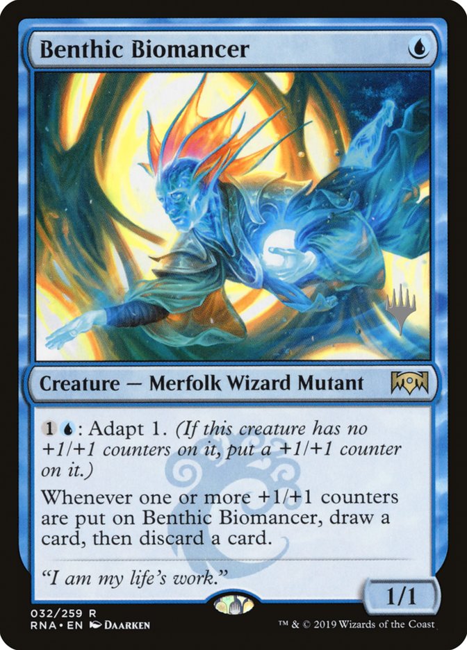 Benthic Biomancer (Promo Pack) [Ravnica Allegiance Promos] | Total Play