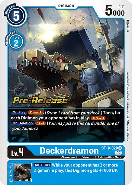 Deckerdramon [BT10-020] [Xros Encounter Pre-Release Cards] | Total Play
