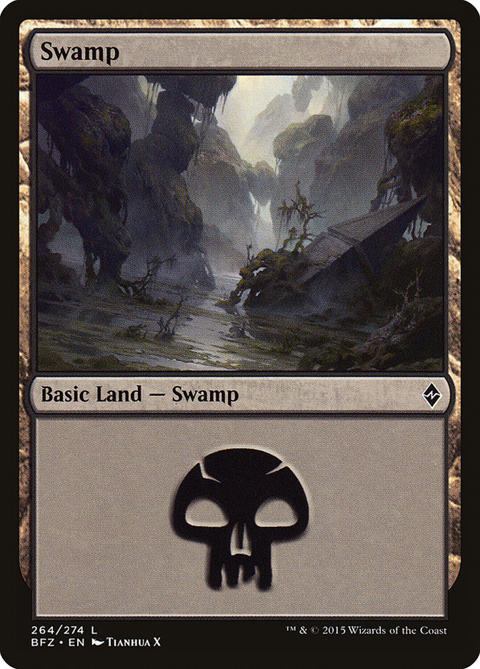 Swamp (264a) [Battle for Zendikar] | Total Play