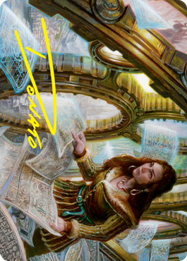 Cartographer's Survey Art Card (Gold-Stamped Signature) [Innistrad: Crimson Vow Art Series] | Total Play