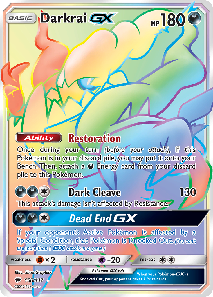 Darkrai GX (158/147) [Sun & Moon: Burning Shadows] | Total Play