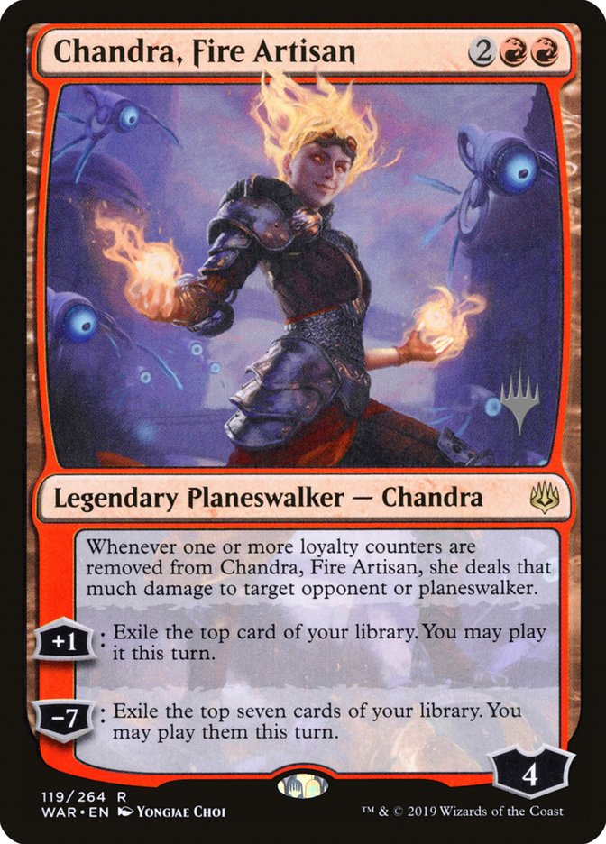 Chandra, Fire Artisan (Promo Pack) [War of the Spark Promos] | Total Play