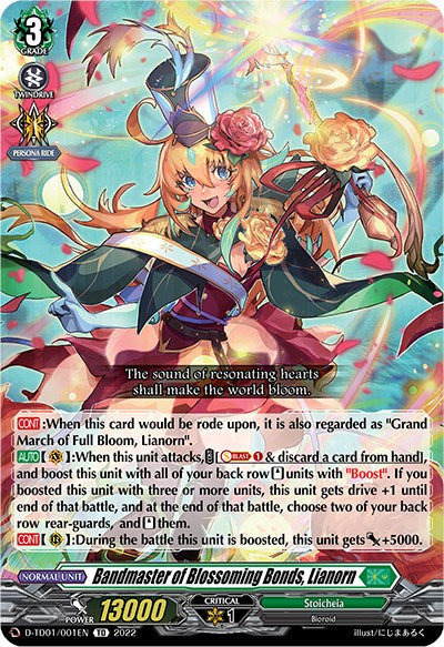 Bandmaster of Blossoming Bonds, Lianorn (D-TD01/001EN) [D-TD01: Urara Haneyama -Bandmaster of Blossoming Bonds-] | Total Play