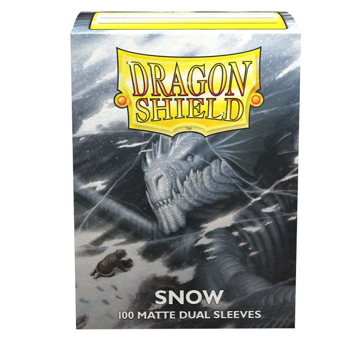 Dragon Shield: Standard 100ct Sleeves - Snow (Dual Matte) | Total Play