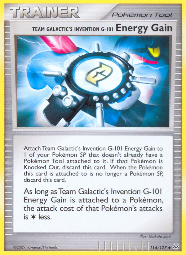 Team Galactic's Invention G-101 Energy Gain (116/127) [Platinum: Base Set] | Total Play