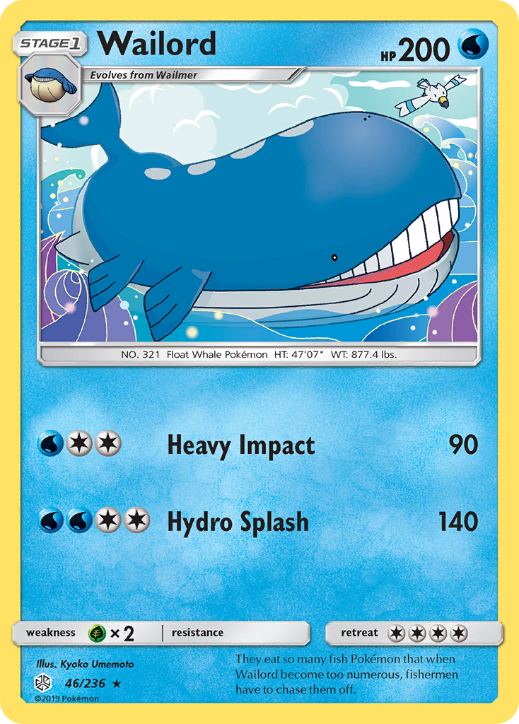 Wailord (46/236) [Sun & Moon: Cosmic Eclipse] | Total Play