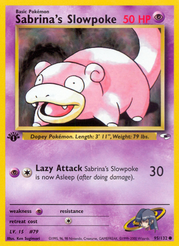 Sabrina's Slowpoke (95/132) [Gym Heroes 1st Edition] | Total Play