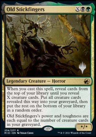 Old Stickfingers (Promo Pack) [Innistrad: Midnight Hunt Promos] | Total Play