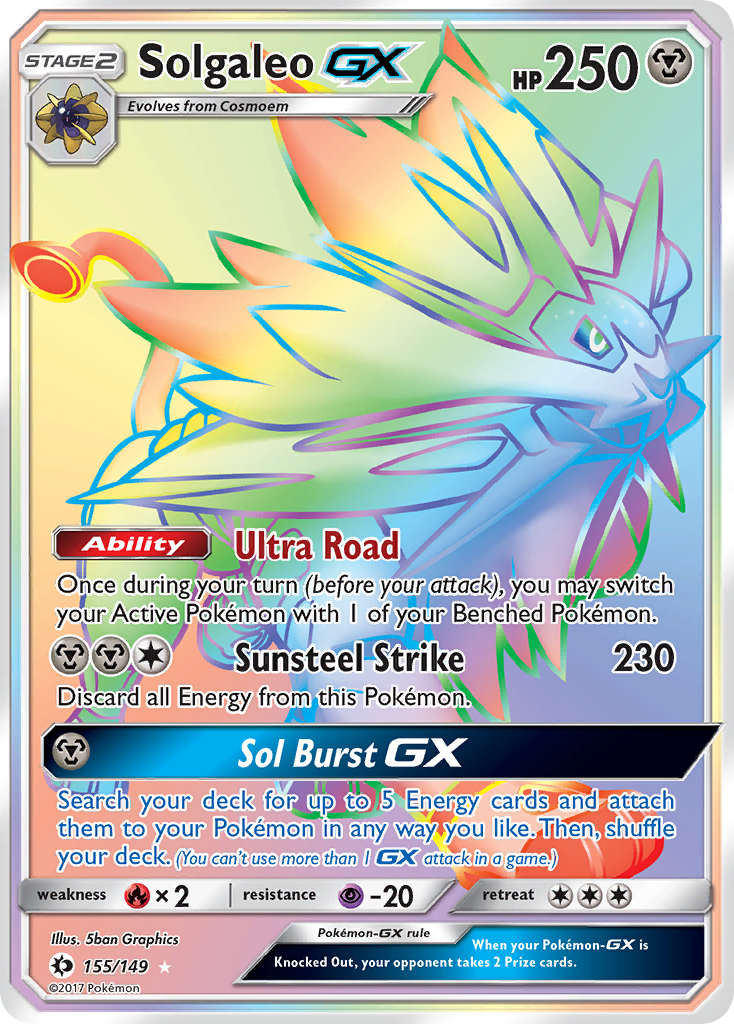 Solgaleo GX (155/149) [Sun & Moon: Base Set] | Total Play