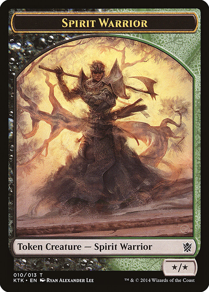 Spirit Warrior Token [Khans of Tarkir Tokens] | Total Play