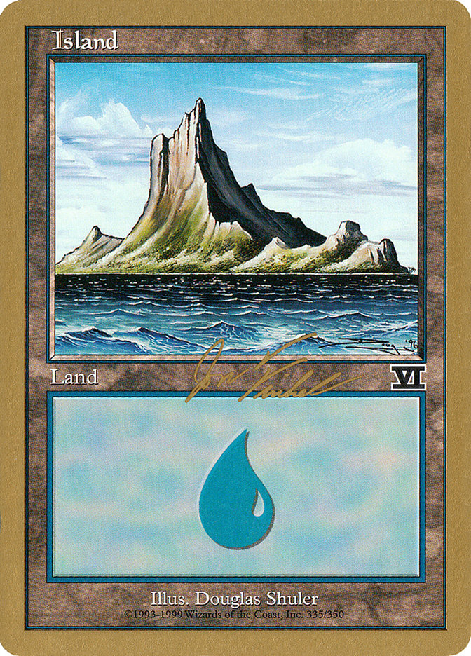 Island (jf335) (Jon Finkel) [World Championship Decks 2000] | Total Play