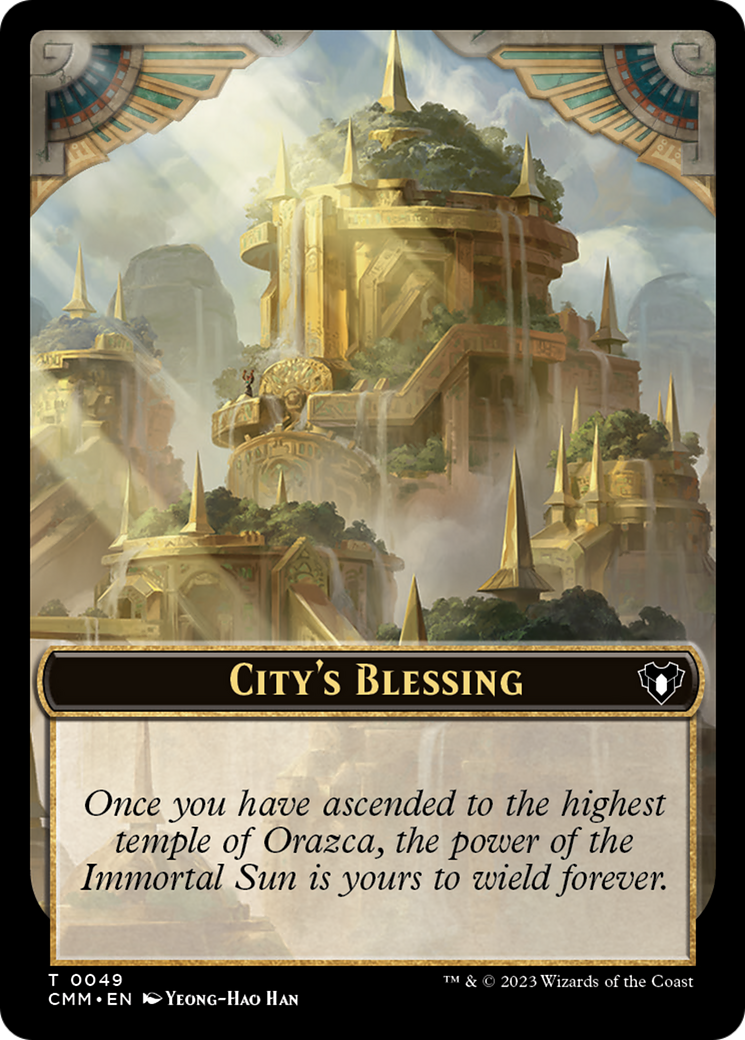 City's Blessing // Construct (0075) Double-Sided Token [Commander Masters Tokens] | Total Play