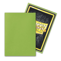 Dragon Shield: Standard 100ct Sleeves - Lime (Matte) | Total Play