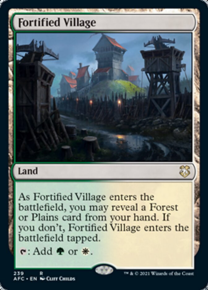 Fortified Village [Dungeons & Dragons: Adventures in the Forgotten Realms Commander] | Total Play
