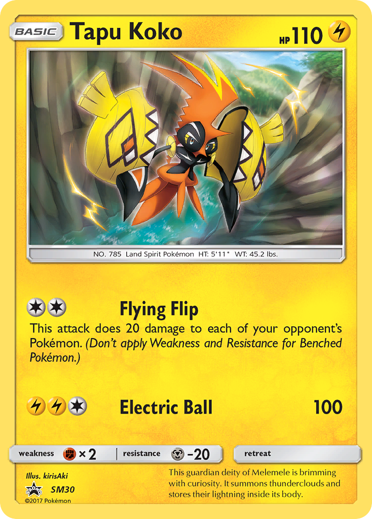 Tapu Koko (SM30) [Sun & Moon: Black Star Promos] | Total Play