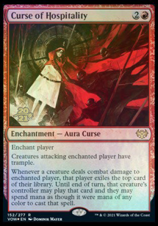Curse of Hospitality [Innistrad: Crimson Vow Prerelease Promos] | Total Play