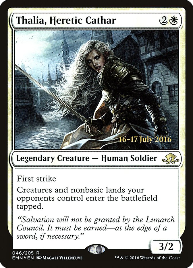 Thalia, Heretic Cathar [Eldritch Moon Prerelease Promos] | Total Play