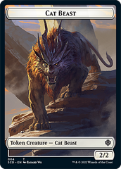 Elf Warrior // Cat Beast Double-Sided Token [Starter Commander Decks] | Total Play