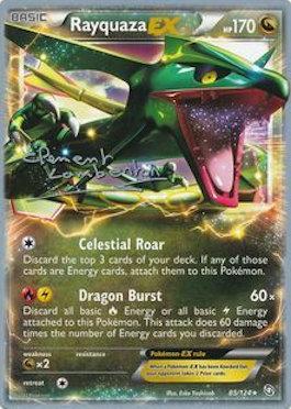 Rayquaza EX (85/124) (Anguille Sous Roche - Clement Lamberton) [World Championships 2013] | Total Play