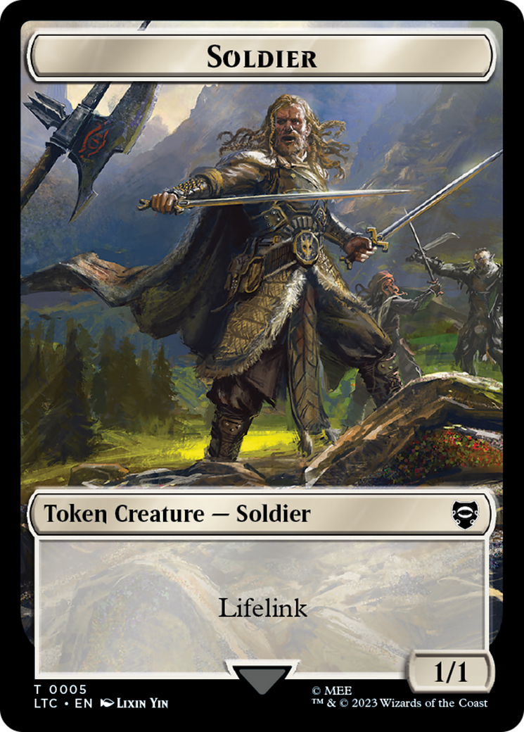 Soldier // Food Token [The Lord of the Rings: Tales of Middle-Earth Commander Tokens] | Total Play